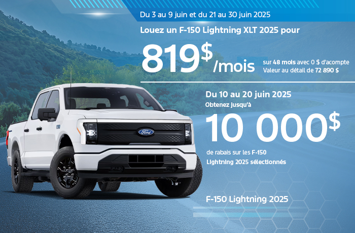 Bannière de F-150 Lightning XLT 2025